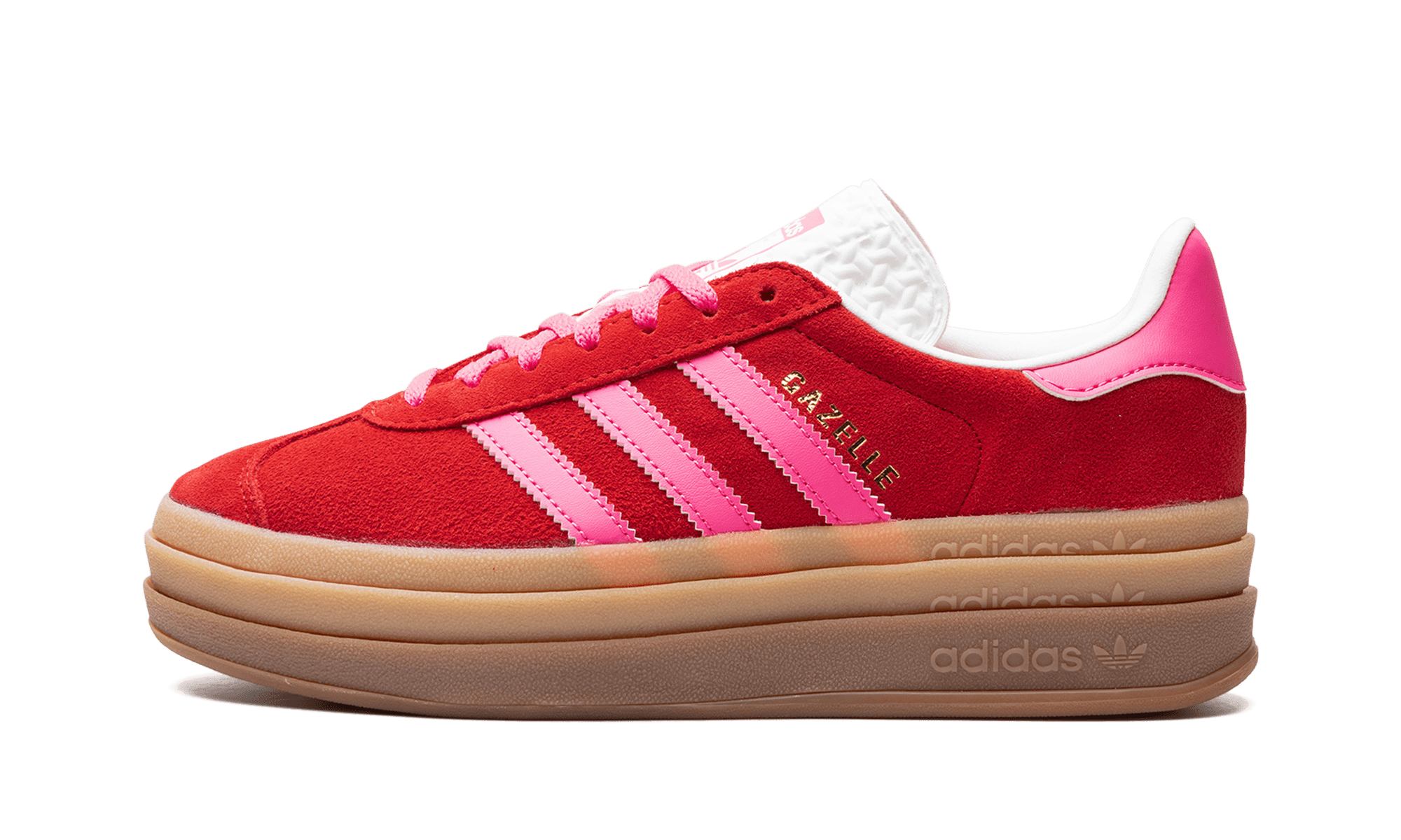 Adidas Gazelle Bold Collegiate Red / Lucid Pink - IH7496 - Men's and Women's Sneakers > Sneakers > Adidas Gazlle > Low - Top Sneakers