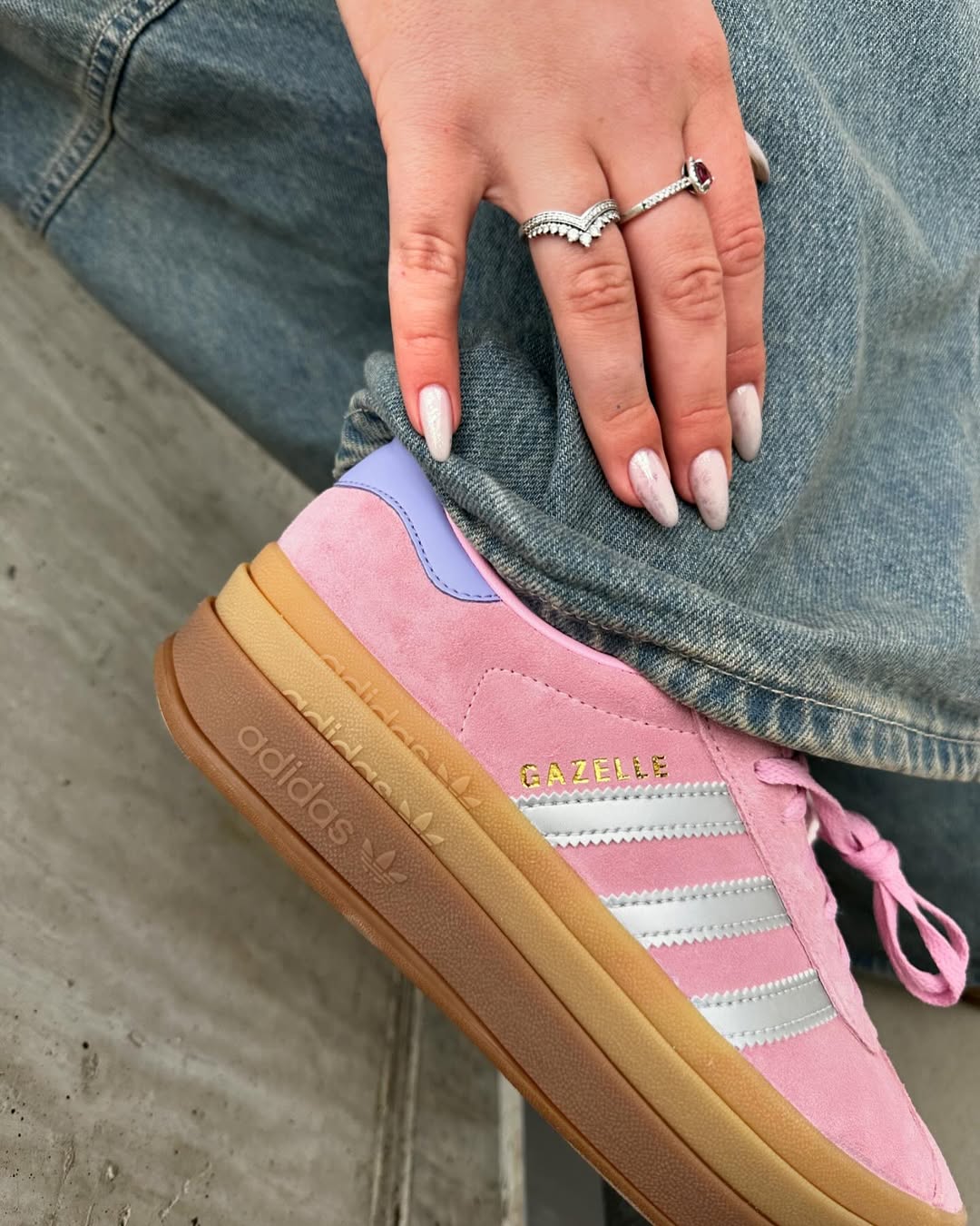 Adidas Gazelle Bold True Pink Gum (GS) - JH5539 - Men's and Women's Sneakers > Sneakers > Adidas Gazlle > Low - Top Sneakers