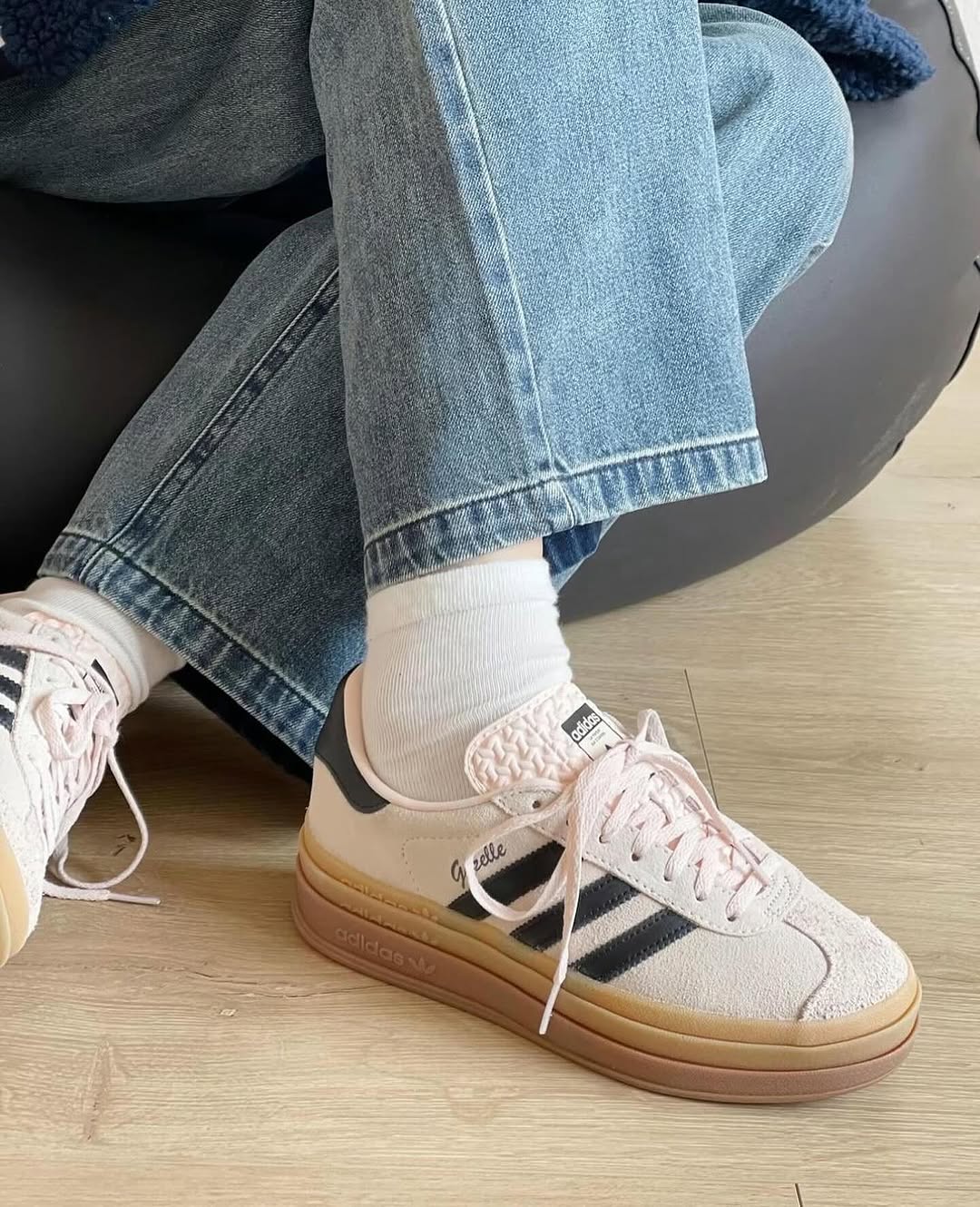 Adidas Gazelle Bold Wonder Quartz Black Gum (W) - IE0429 - Men's and Women's Sneakers > Sneakers > Adidas Gazlle > Low - Top Sneakers