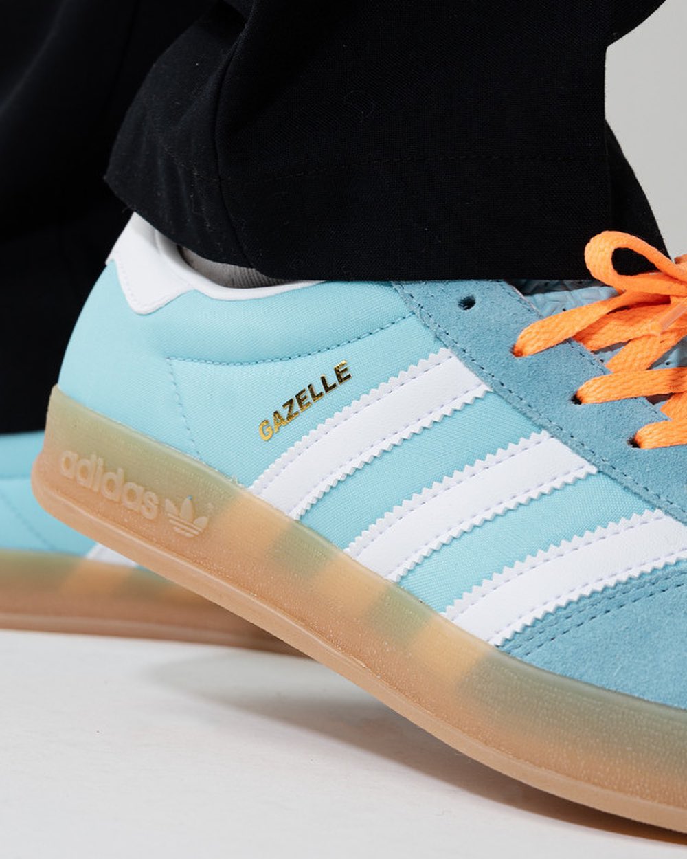 Adidas Gazelle Indoor Preloved Blue White Gum - HQ9017 - Men's and Women's Sneakers > Sneakers > Adidas Gazlle > Low - Top Sneakers