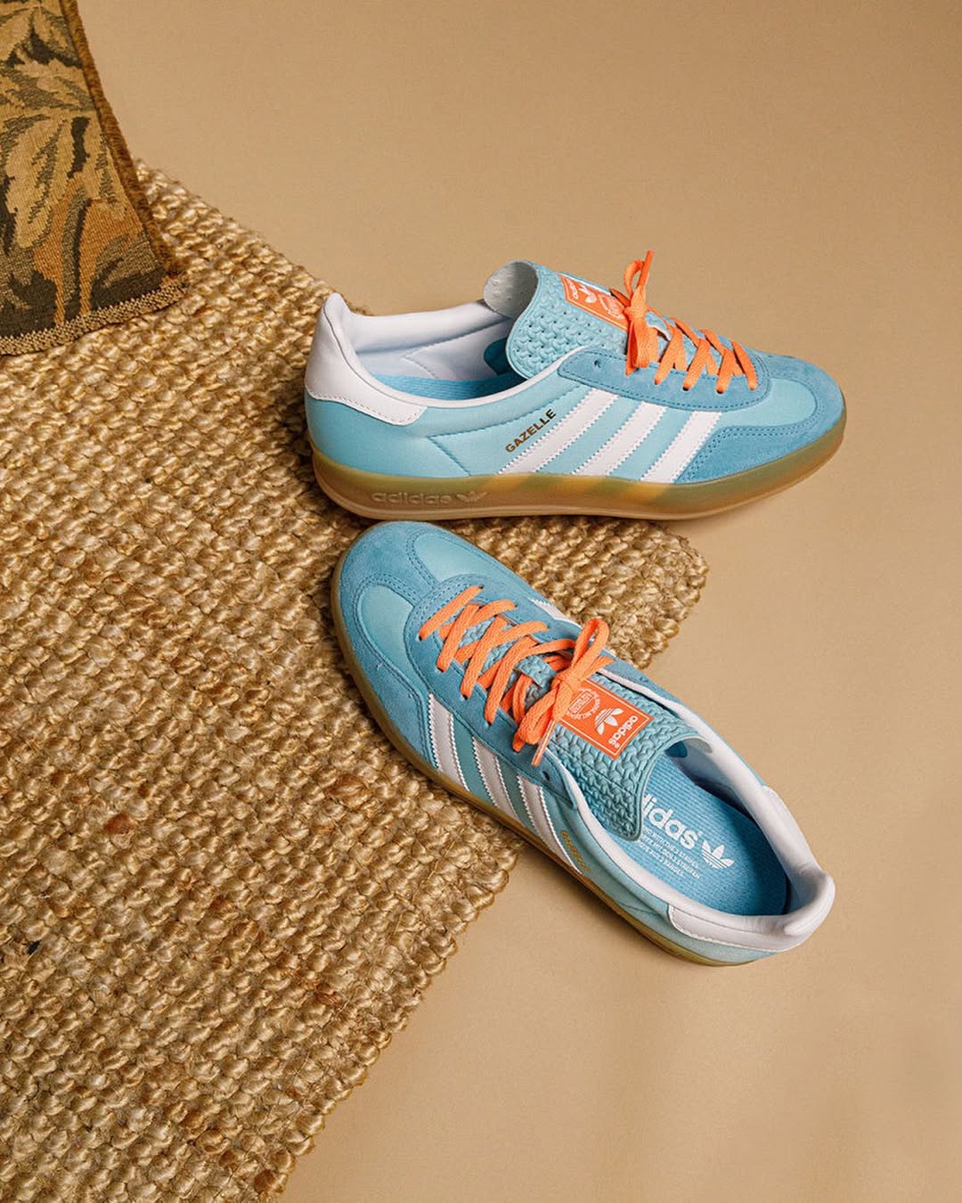 Adidas Gazelle Indoor Preloved Blue White Gum - HQ9017 - Men's and Women's Sneakers > Sneakers > Adidas Gazlle > Low - Top Sneakers