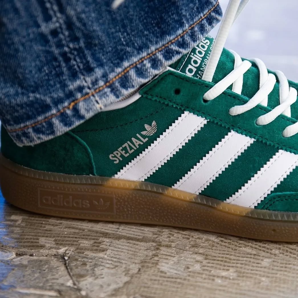 Adidas Handball Spezial Collegiate Green Gum - IF8913 - Men's and Women's Sneakers > Sneakers > Adidas Handball Spezial > Low - Top Sneakers