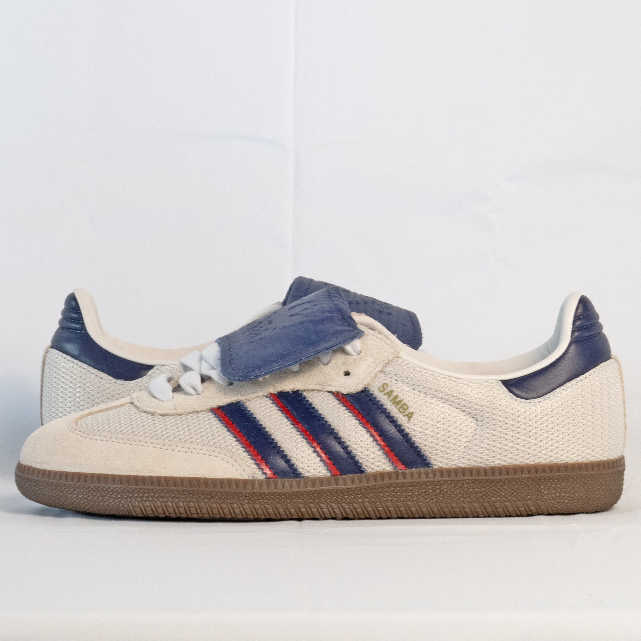 Adidas Samba LT Crystal White Dark Blue Gum - IE9169 - Men's and Women's Sneakers > Sneakers > Adidas Samba > Low - Top Sneakers