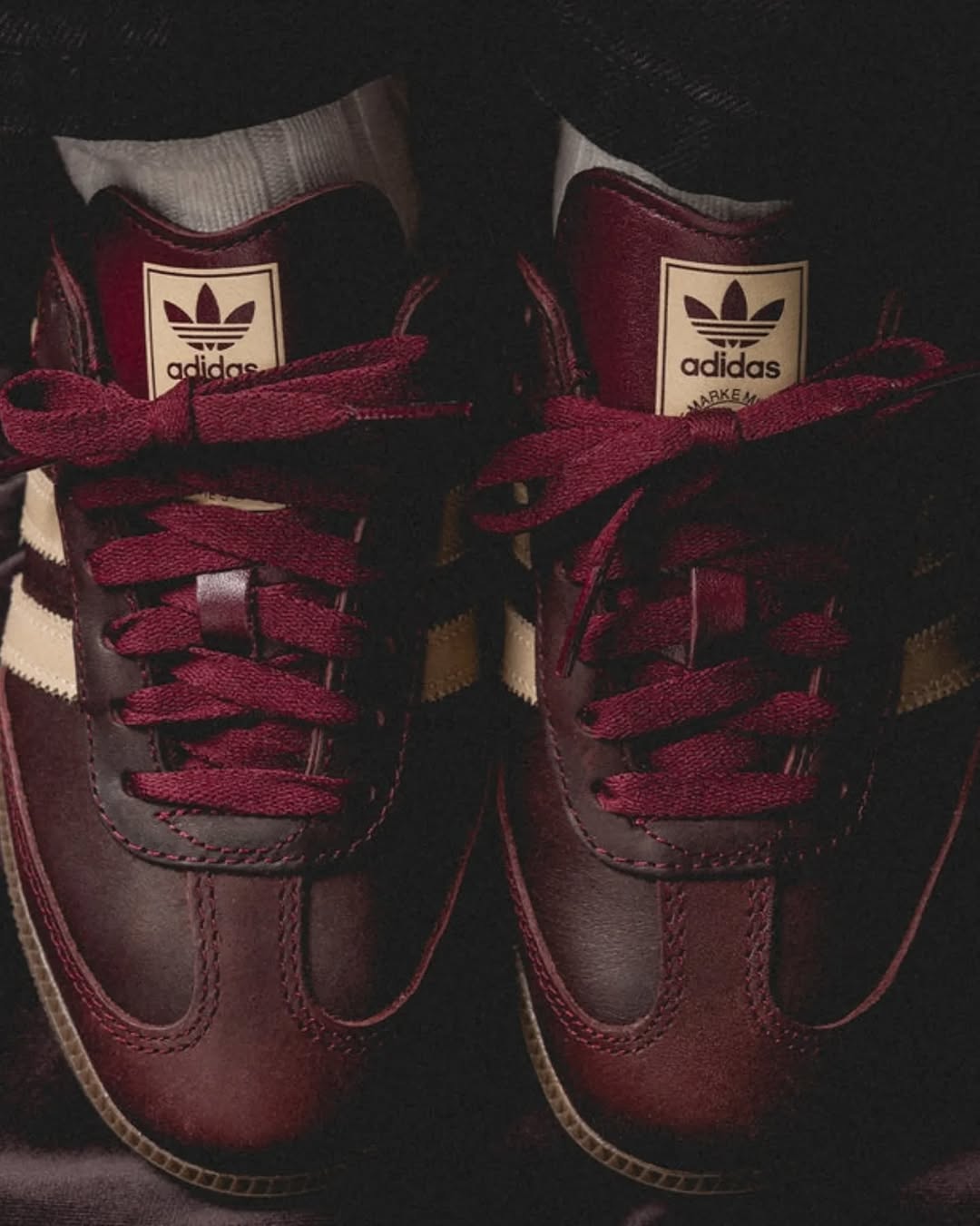 adidas Samba OG Maroon Crystal Sand (Women's) - IF7004 - Men's and Women's Sneakers > Sneakers > Adidas Samba > Low - Top Sneakers