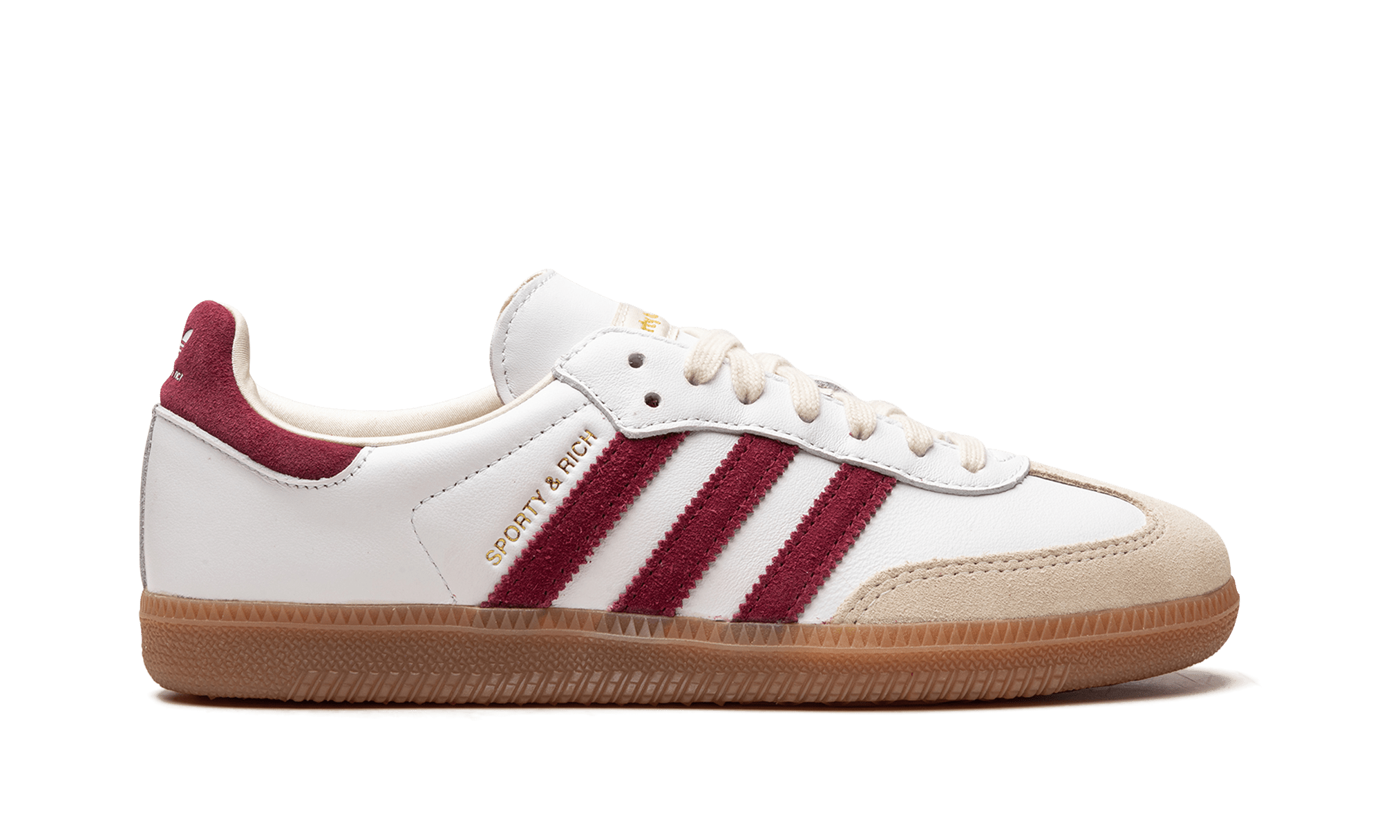 Adidas Samba OG Sporty & Rich White Core Burgundy - IF5660 - Men's and Women's Sneakers > Sneakers > Adidas Samba > Low - Top Sneakers