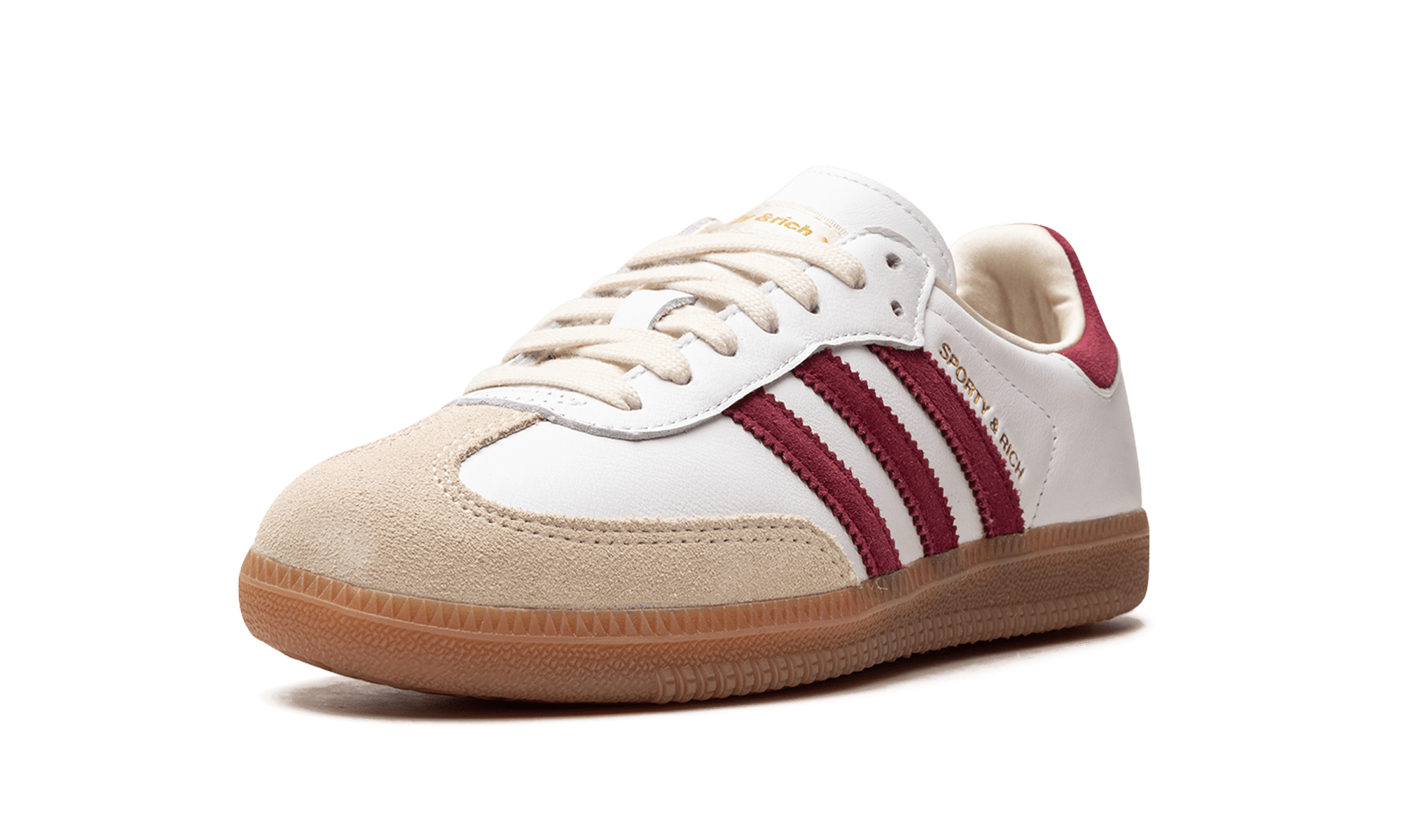 Adidas Samba OG Sporty & Rich White Core Burgundy - IF5660 - Men's and Women's Sneakers > Sneakers > Adidas Samba > Low - Top Sneakers