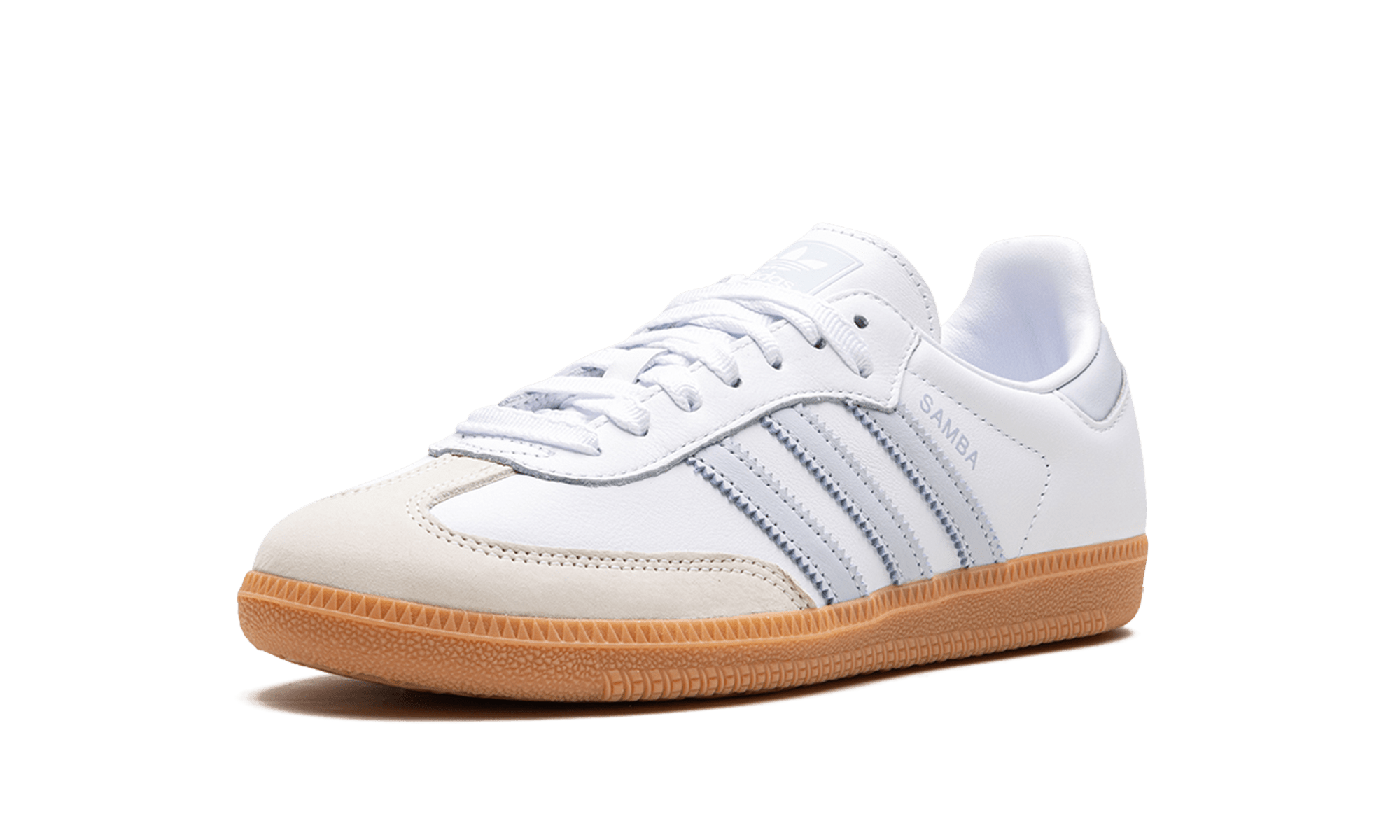 Adidas Samba OG White Halo Blue Gum - IE0877 - Men's and Women's Sneakers > Sneakers > Adidas Samba > Low - Top Sneakers