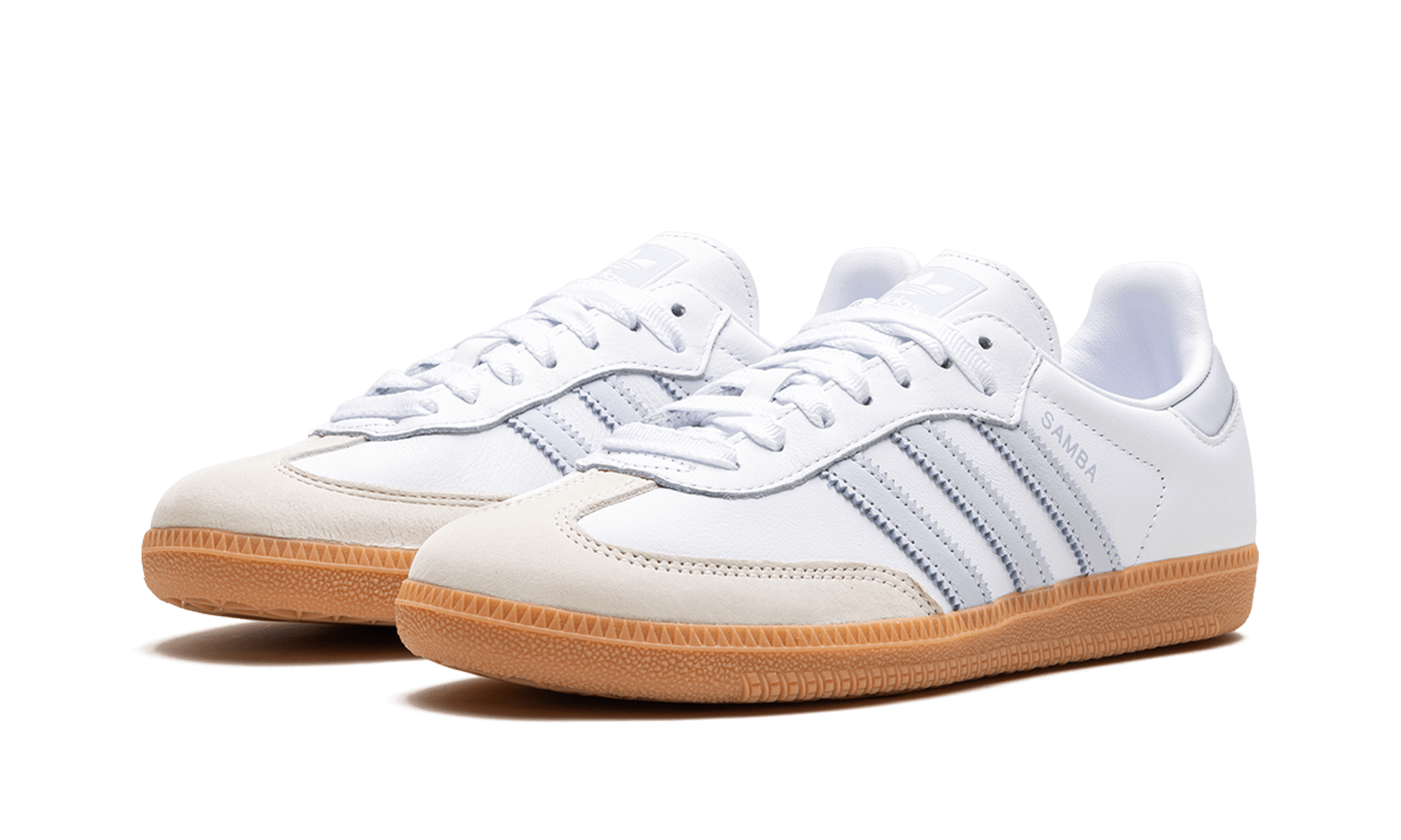 Adidas Samba OG White Halo Blue Gum - IE0877 - Men's and Women's Sneakers > Sneakers > Adidas Samba > Low - Top Sneakers