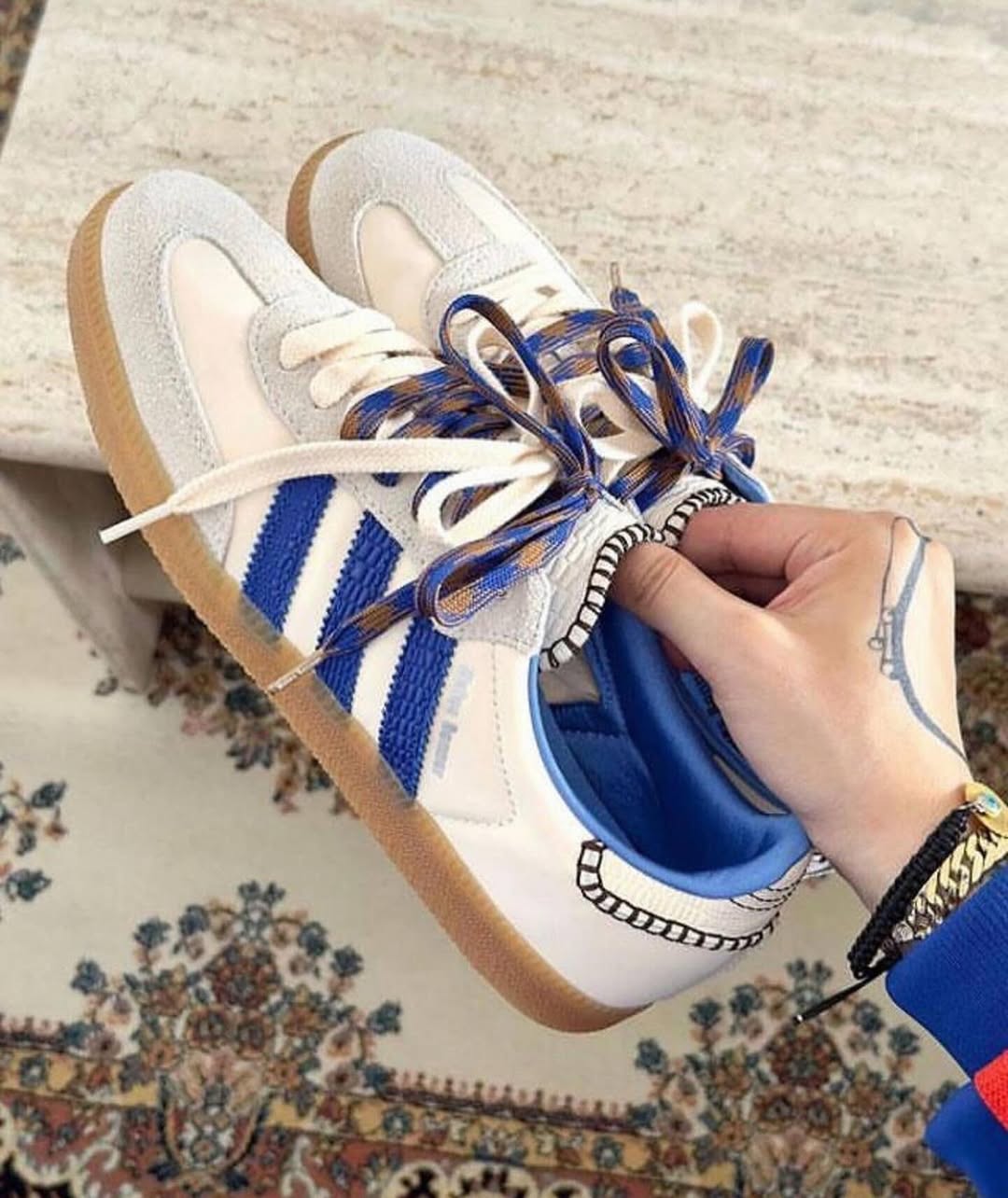 adidas Samba Wales Bonner - Wonder Clay Royal Blue - IH7756 - Men's and Women's Sneakers > Sneakers > Adidas Samba > Low - Top Sneakers