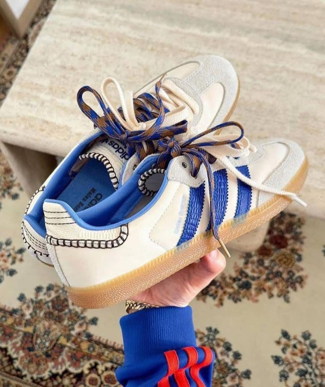adidas Samba Wales Bonner - Wonder Clay Royal Blue - IH7756 - Men's and Women's Sneakers > Sneakers > Adidas Samba > Low - Top Sneakers