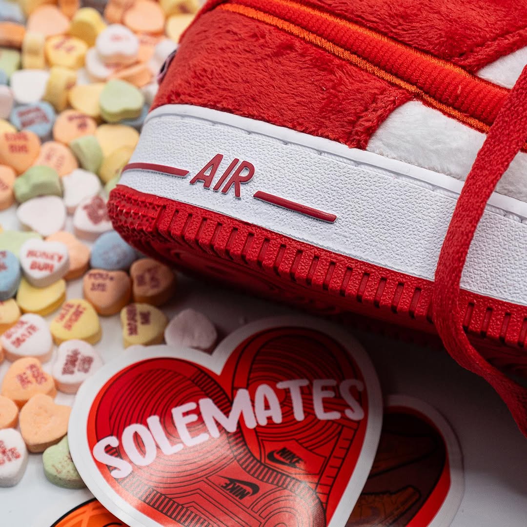 Nike Air Force 1 Low Valentine's Day Fleece (2024) - FZ3552 - 612 - Men's and Women's Sneakers > Sneakers > Air Force > Low - Top Sneakers