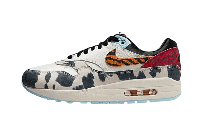 Nike Air Max 1 '87 Tiger Swoosh Cow Print - FD0827 - 133 - Men's and Women's Sneakers > Sneakers > Air Max 1 > Low - Top Sneakers