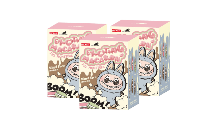 Pop Mart Labubu The Monsters Exciting Macarons Vinyl Face Blind Box - PM - PMLTME - MULTI - 3 - collectibles