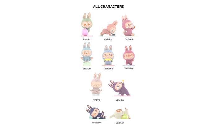 Pop Mart Labubu The Monsters Lazy Yoga Series Figures Sealed Case - PM - PMLTML - MULTI - 3 - collectibles