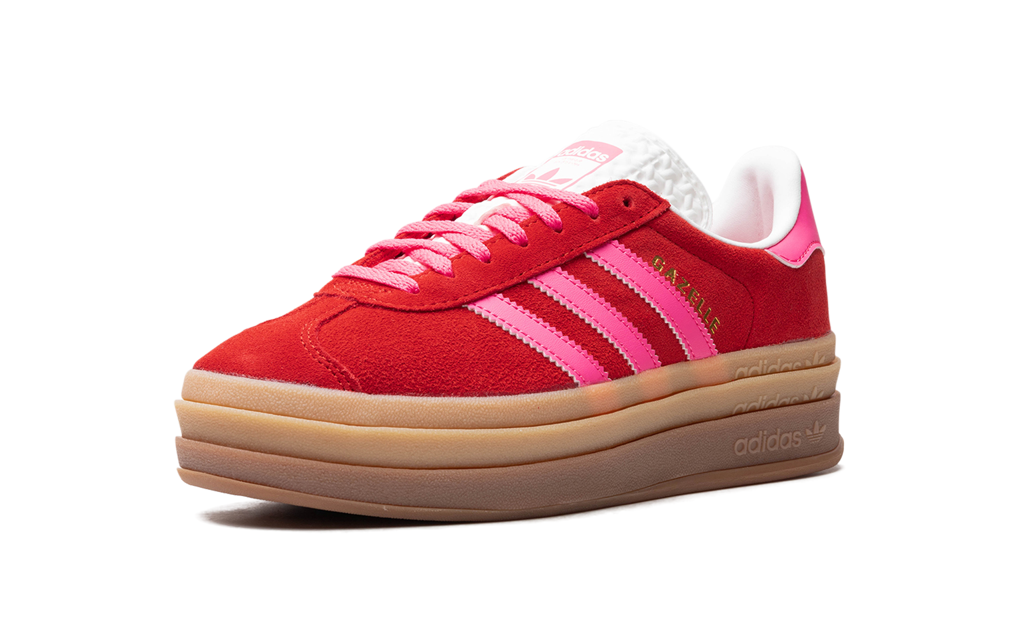 Adidas Gazelle Bold Collegiate Red / Lucid Pink