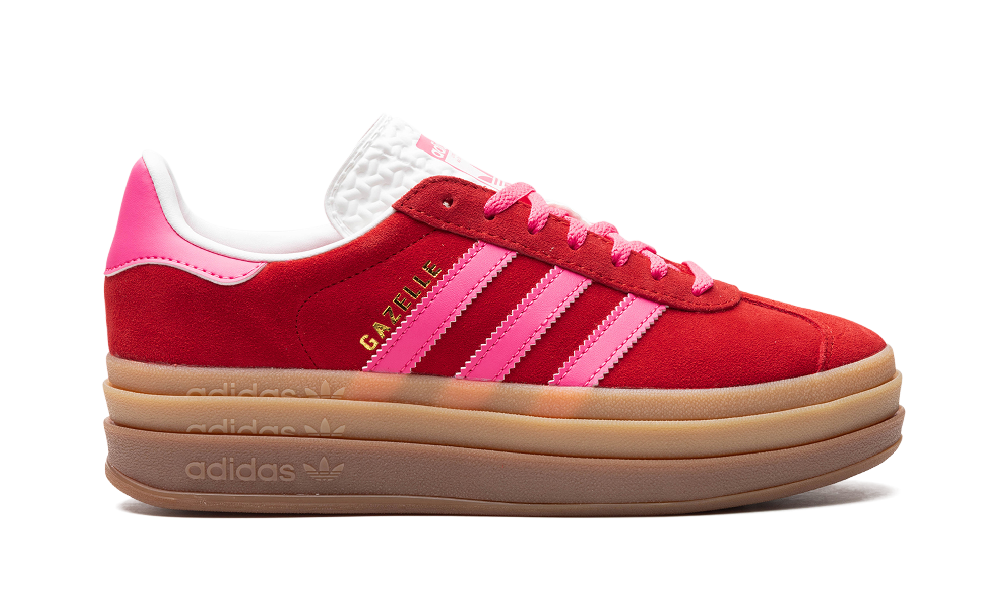 Adidas Gazelle Bold Collegiate Red / Lucid Pink
