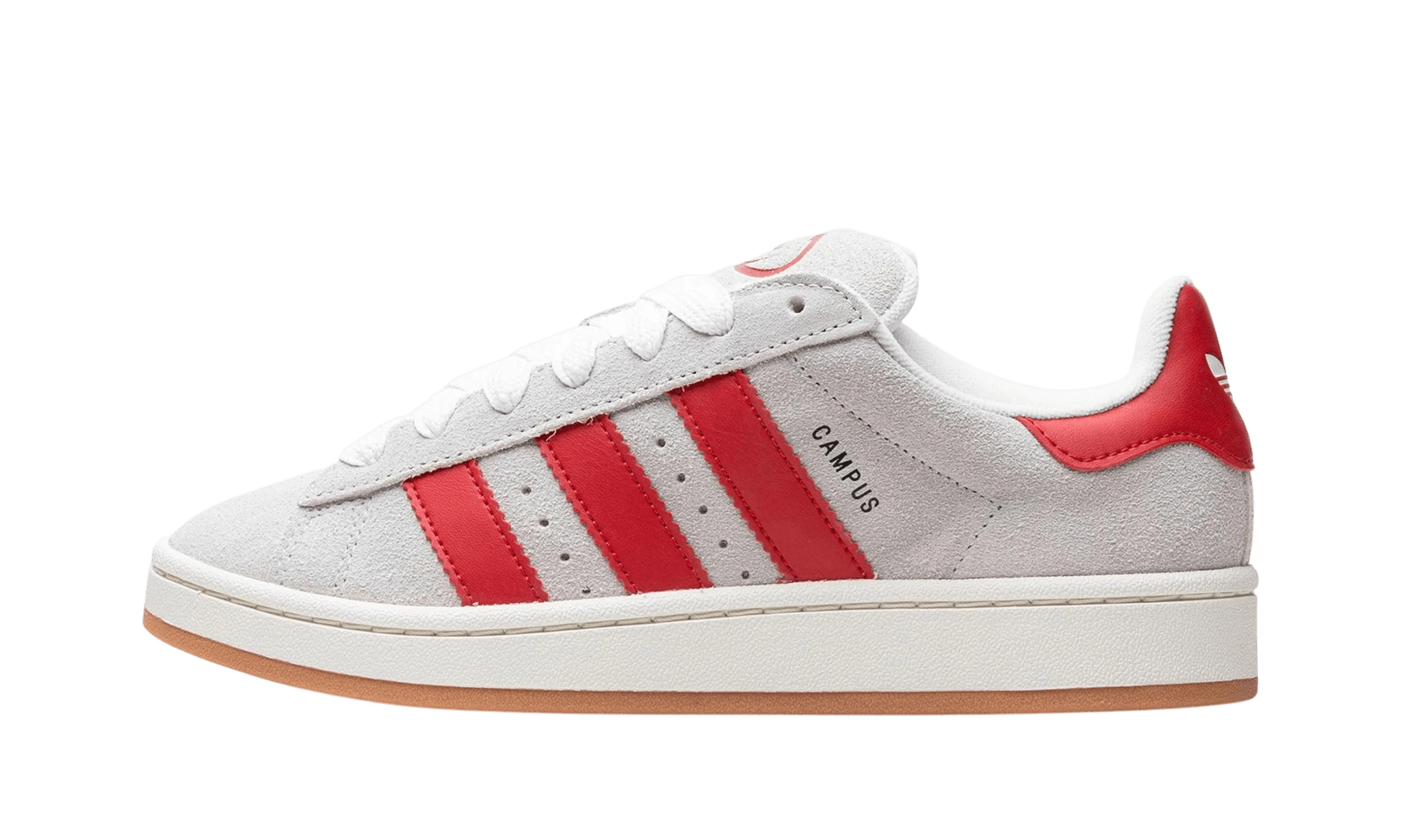 Adidas Campus 00s Crystal White Better Scarlet (W) - GY0037 - Men's and Women's Sneakers > Sneakers > Adidas Campus > Low - Top Sneakers