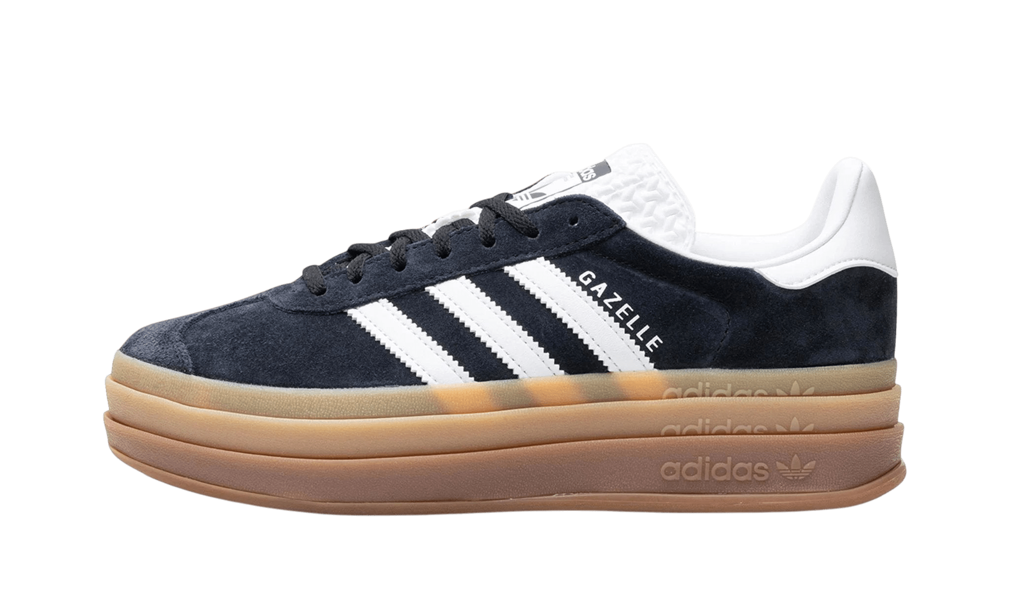 adidas Gazelle Bold Black White Gum (W) - IE0876 - Men's and Women's Sneakers > Sneakers > Adidas Gazlle > Low - Top Sneakers