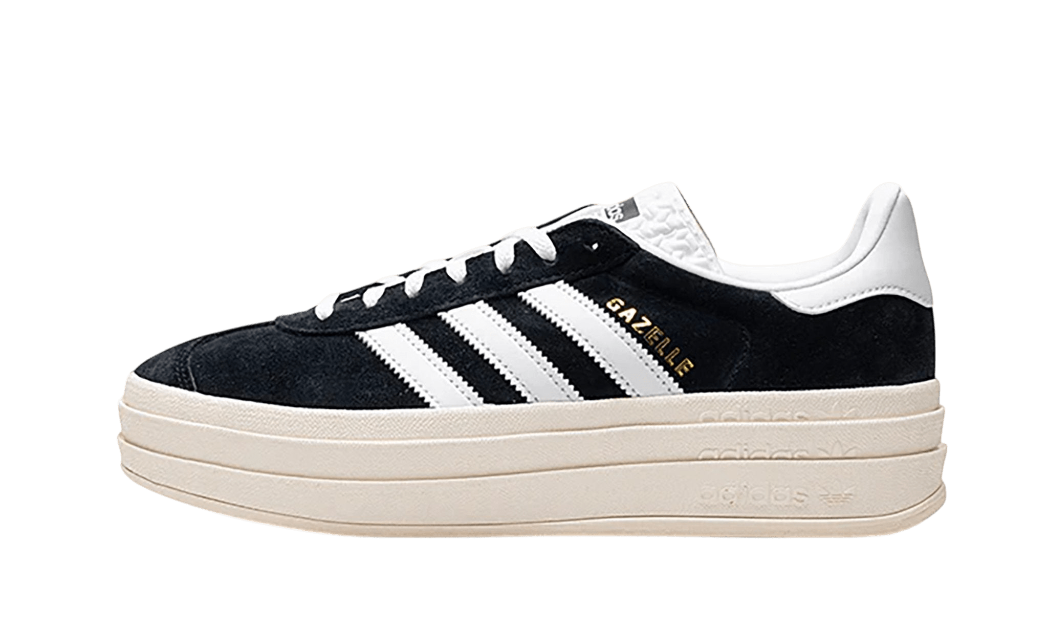 adidas Gazelle Bold Core Black White - HQ6912 - Men's and Women's Sneakers > Sneakers > Adidas Gazlle > Low - Top Sneakers