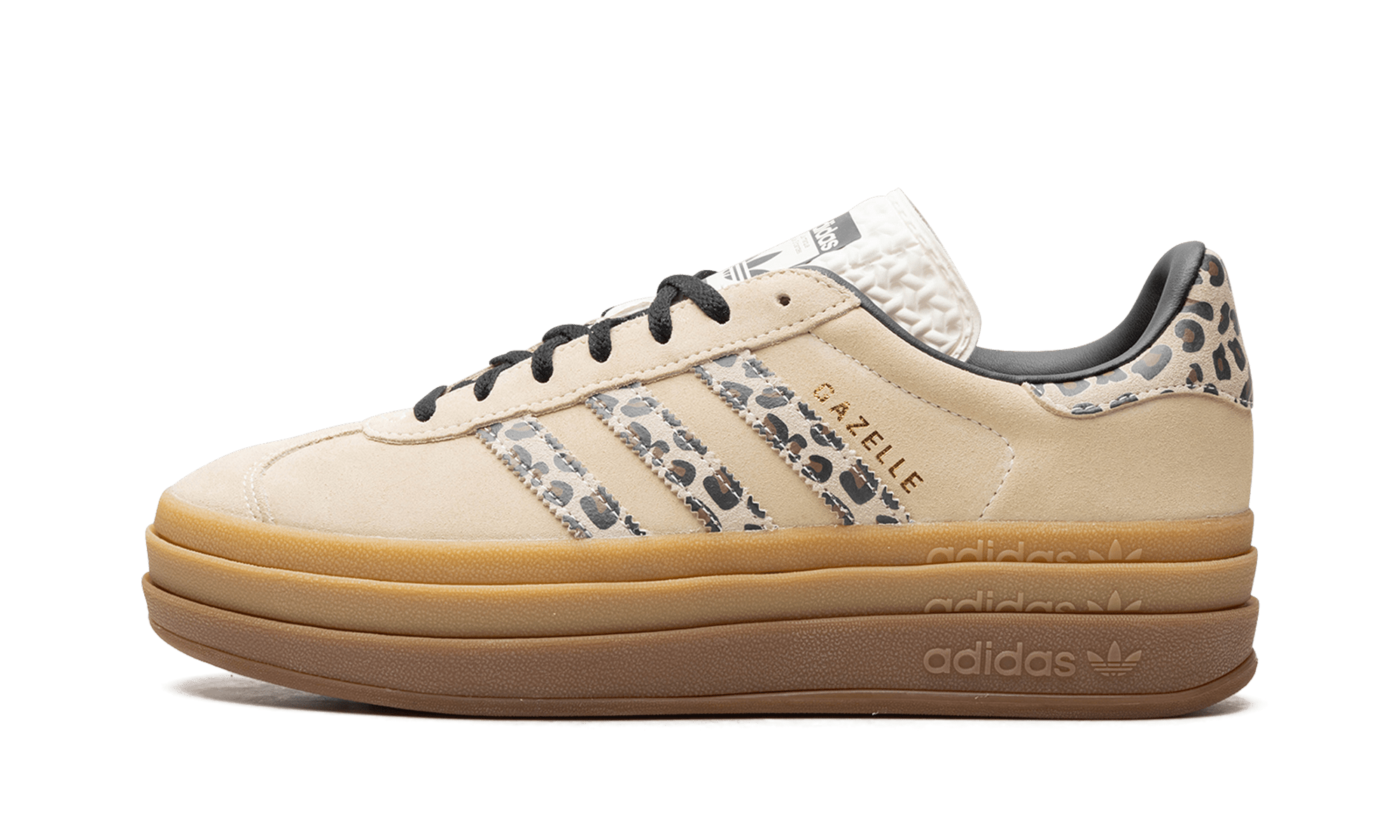 adidas Gazelle Bold Cream Black Leopard (W) - JI1370 - Men's and Women's Sneakers > Sneakers > Adidas Gazlle > Low - Top Sneakers