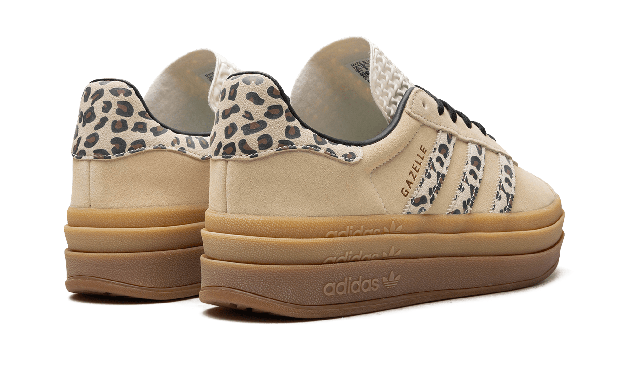 adidas Gazelle Bold Cream Black Leopard (W) - JI1370 - Men's and Women's Sneakers > Sneakers > Adidas Gazlle > Low - Top Sneakers