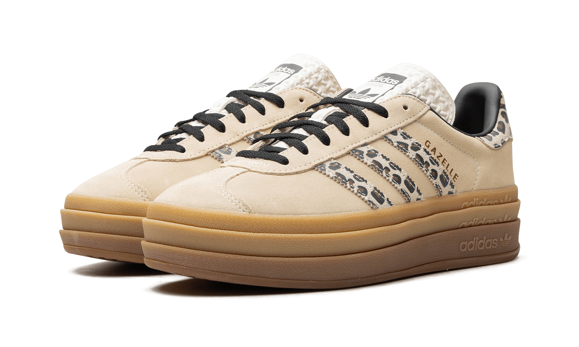 adidas Gazelle Bold Cream Black Leopard (W) - JI1370 - Men's and Women's Sneakers > Sneakers > Adidas Gazlle > Low - Top Sneakers
