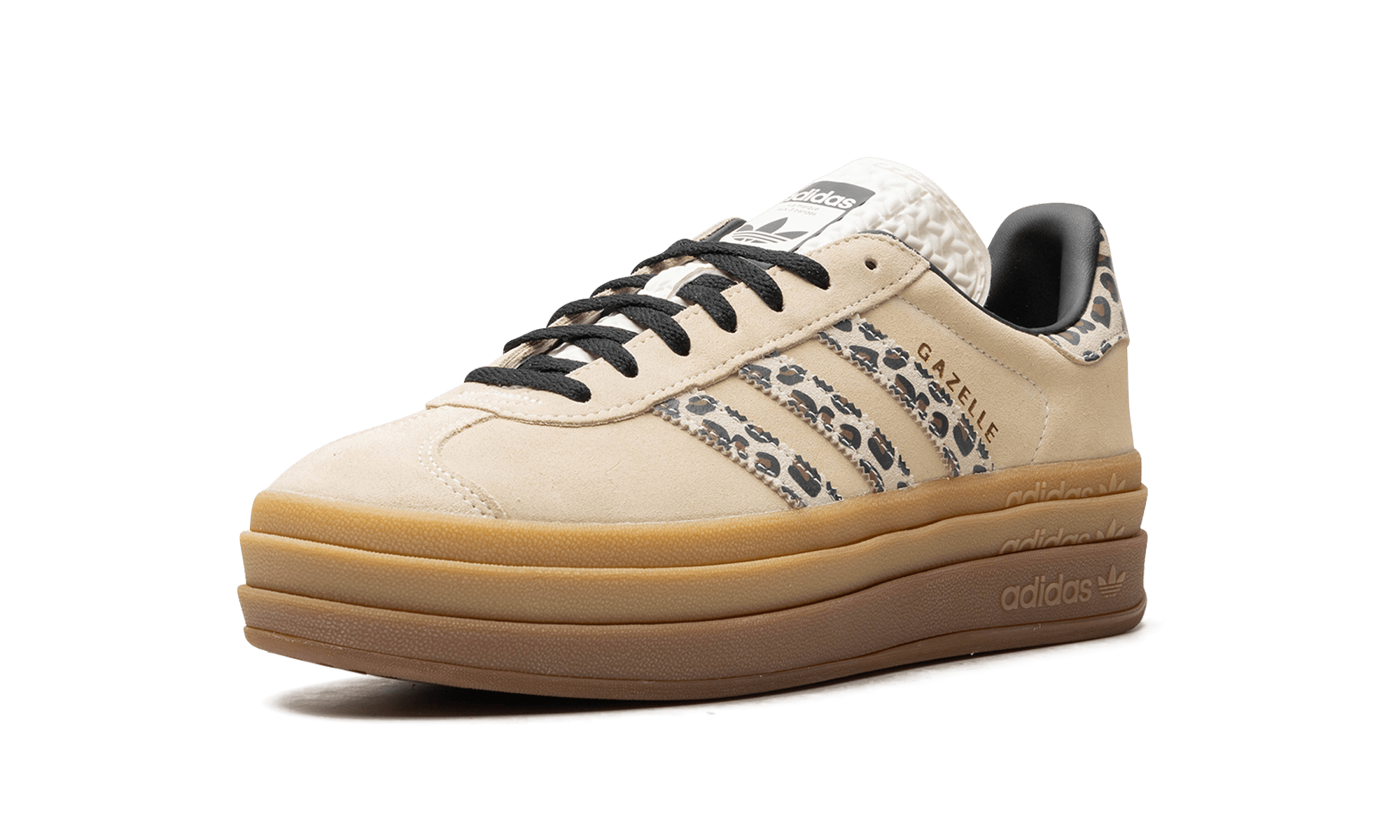 adidas Gazelle Bold Cream Black Leopard (W) - JI1370 - Men's and Women's Sneakers > Sneakers > Adidas Gazlle > Low - Top Sneakers