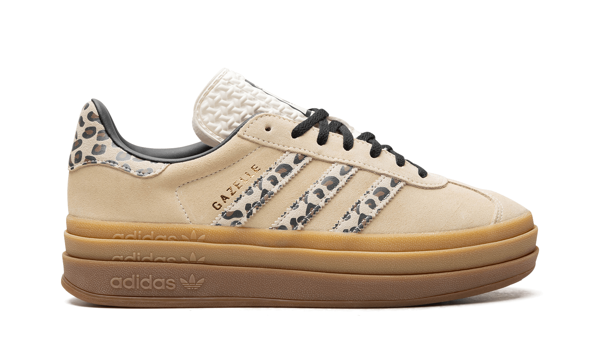 adidas Gazelle Bold Cream Black Leopard (W) - JI1370 - Men's and Women's Sneakers > Sneakers > Adidas Gazlle > Low - Top Sneakers