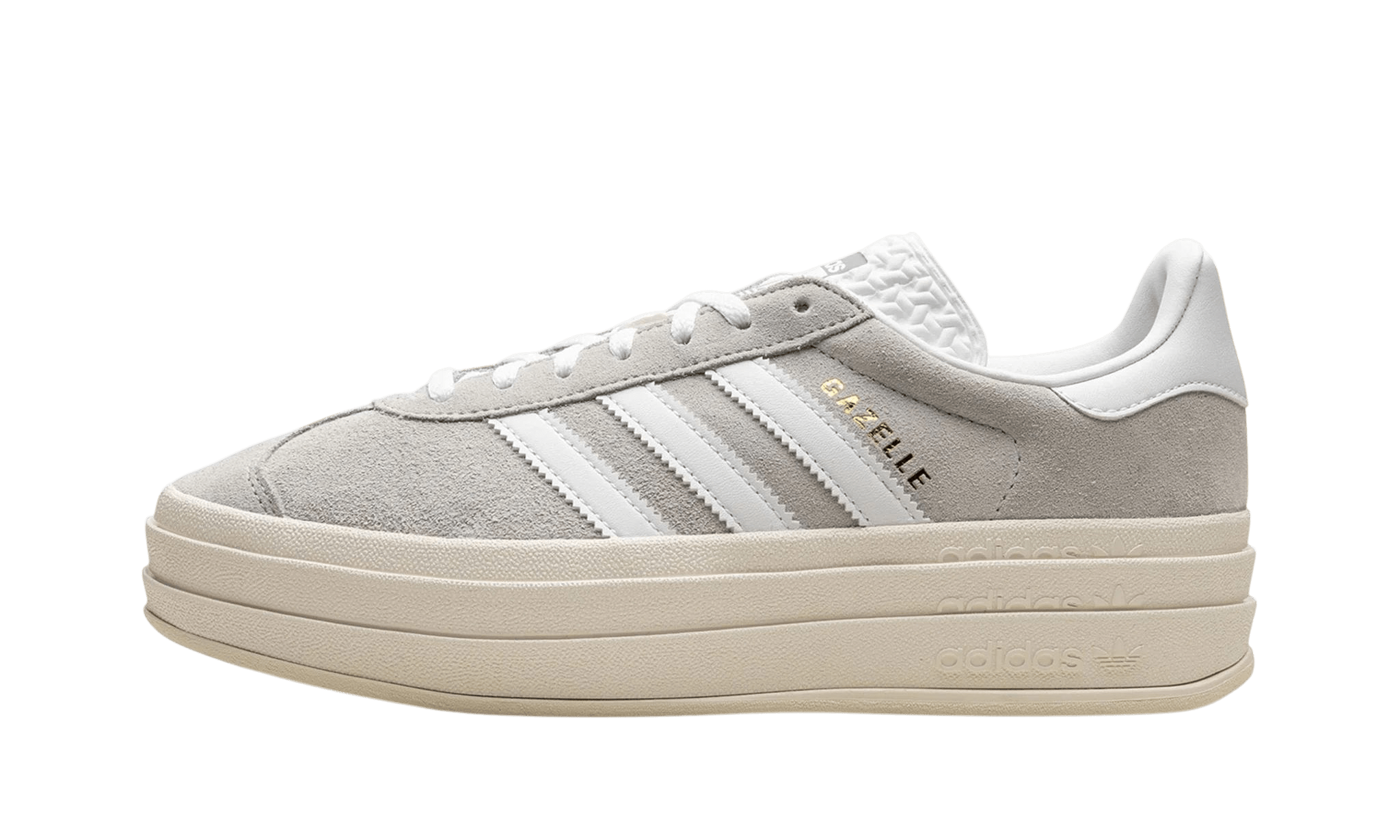 Adidas Gazelle Bold Grey White (Women's) - HQ6893 - Men's and Women's Sneakers > Sneakers > Adidas Gazlle > Low - Top Sneakers
