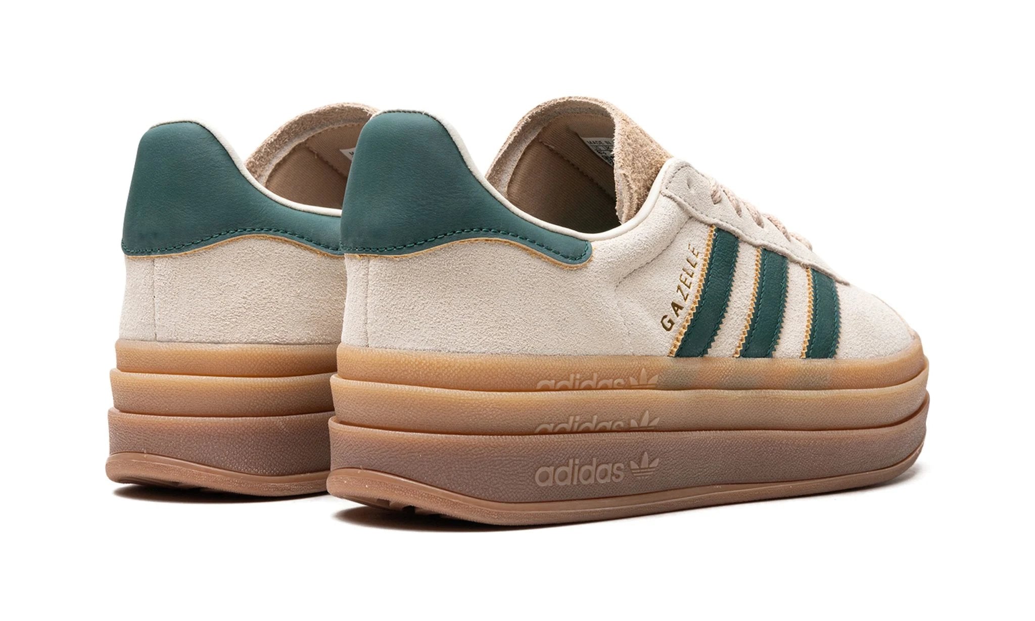 adidas Gazelle Bold Magic Beige Collegiate Green (W) - ID7056 - Sneakers