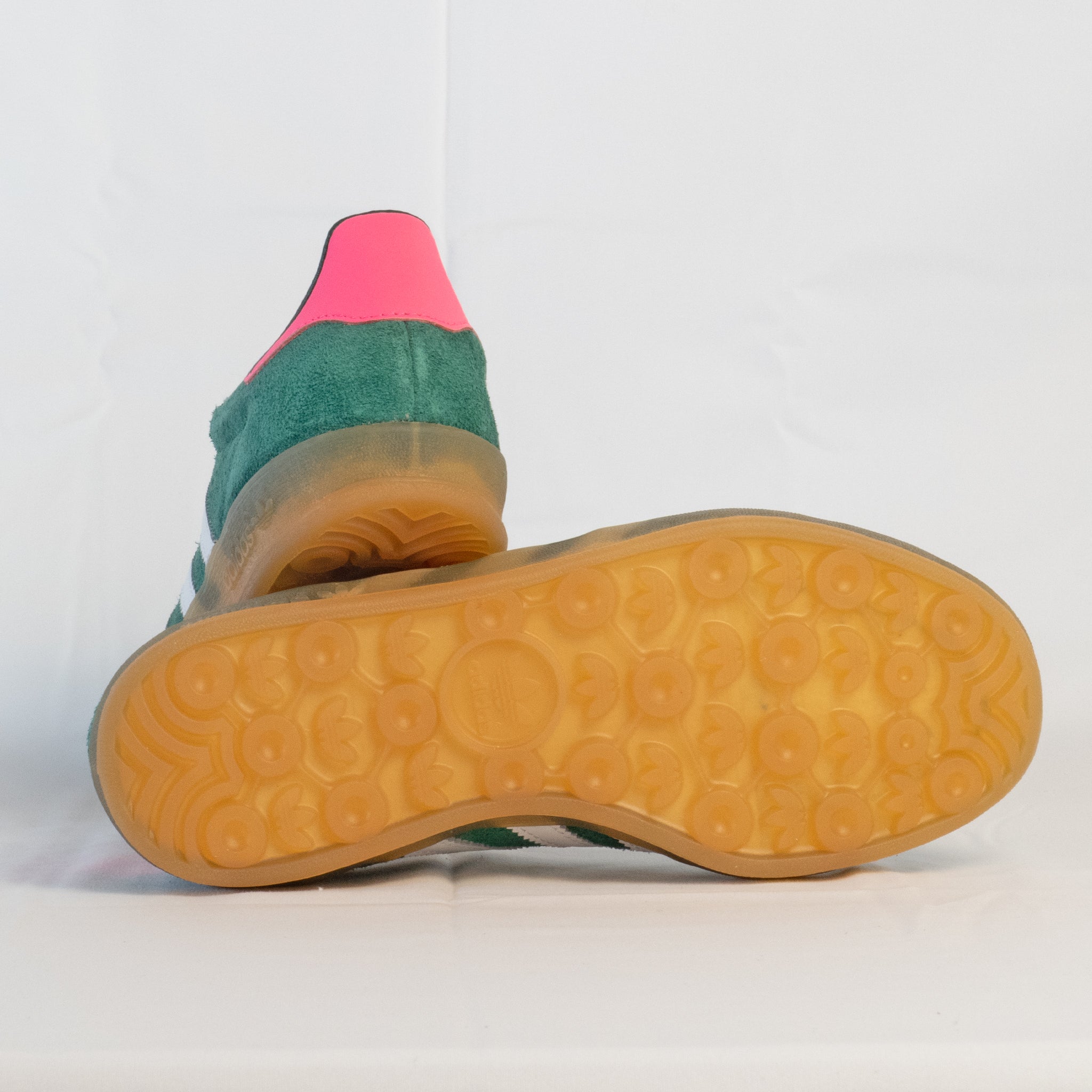 Adidas Gazelle Indoor Collegiate Green Lucid Pink (W) - IG5929 - Men's and Women's Sneakers > Sneakers > Adidas Gazlle > Low - Top Sneakers