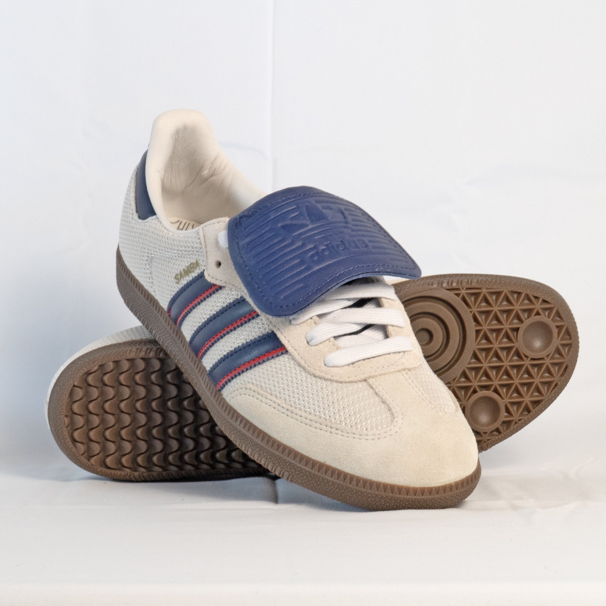 Adidas Samba LT Crystal White Dark Blue Gum - IE9169 - Men's and Women's Sneakers > Sneakers > Adidas Samba > Low - Top Sneakers