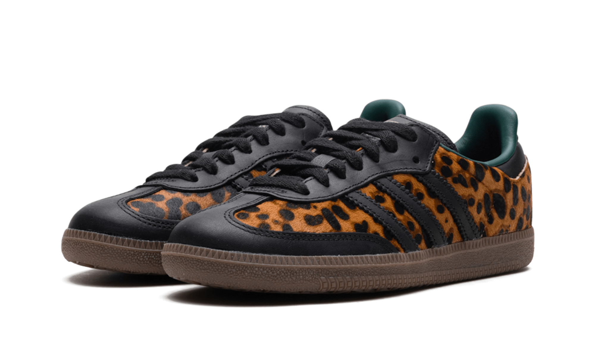 Adidas Samba OG Black Green Leopard - JI2735 - sneakers