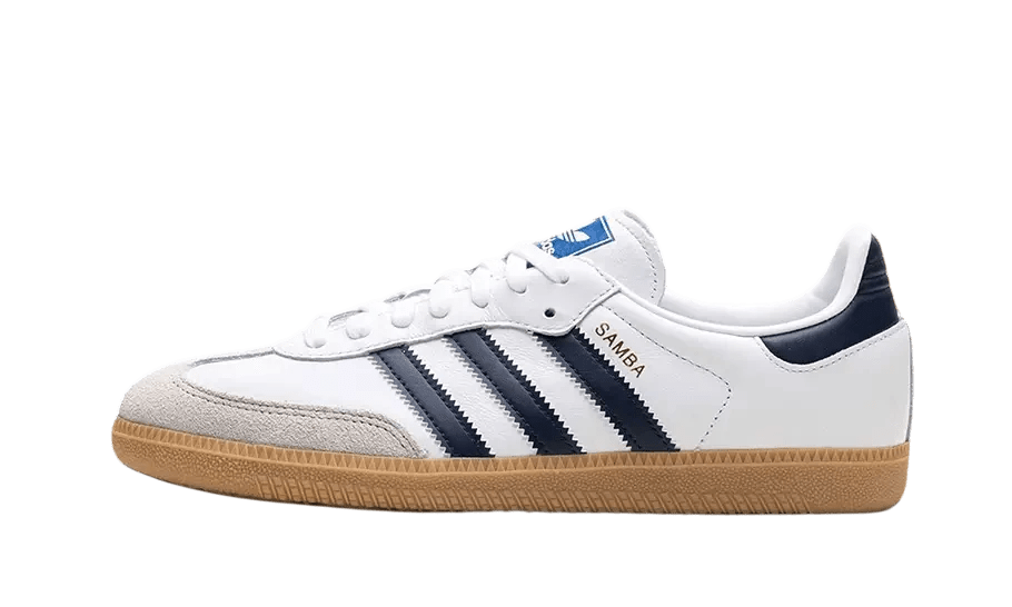 Adidas Samba OG Cloud White Night Indigo Gum - IF3814 - Men's and Women's Sneakers > Sneakers > Adidas Samba > Low - Top Sneakers