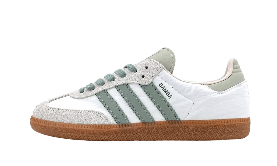 Adidas Samba OG Cloud White Silver Green - ID0492 - Men's and Women's Sneakers > Sneakers > Adidas Samba > Low - Top Sneakers