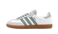 Adidas Samba OG  Cloud White Silver Green