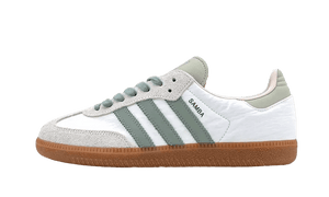 Adidas Samba OG  Cloud White Silver Green