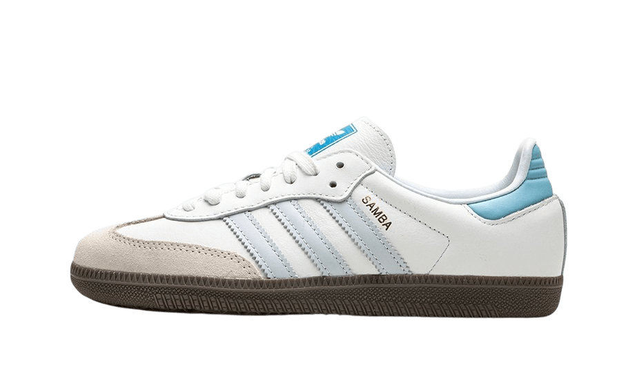Adidas Samba OG Core White Halo Blue - ID2055 - Men's and Women's Sneakers > Sneakers > Adidas Samba > Low - Top Sneakers
