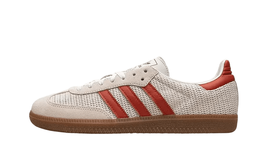 Adidas Samba OG Crystal White Preloved Red  - IG1380 - Men's and Women's Sneakers > Sneakers > Adidas Samba > Low - Top Sneakers