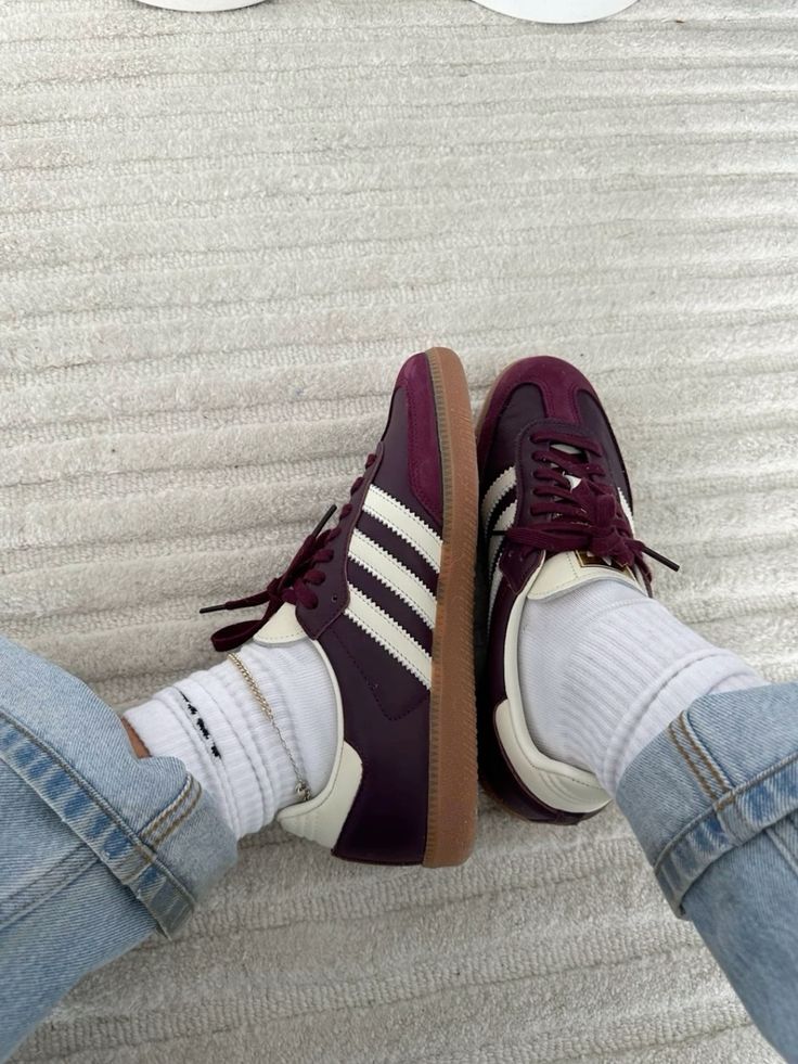 adidas Samba OG Maroon Gold Metallic (W) - ID0477 - Men's and Women's Sneakers > Sneakers > Adidas Samba > Low - Top Sneakers
