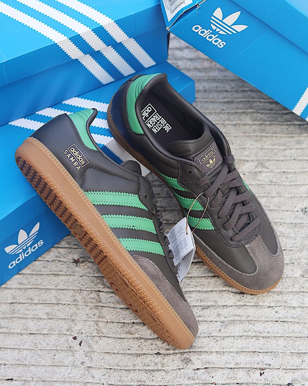 Adidas Samba OG Shadow Olive Green - IG6175 - Men's and Women's Sneakers > Sneakers > Adidas Samba > Low - Top Sneakers