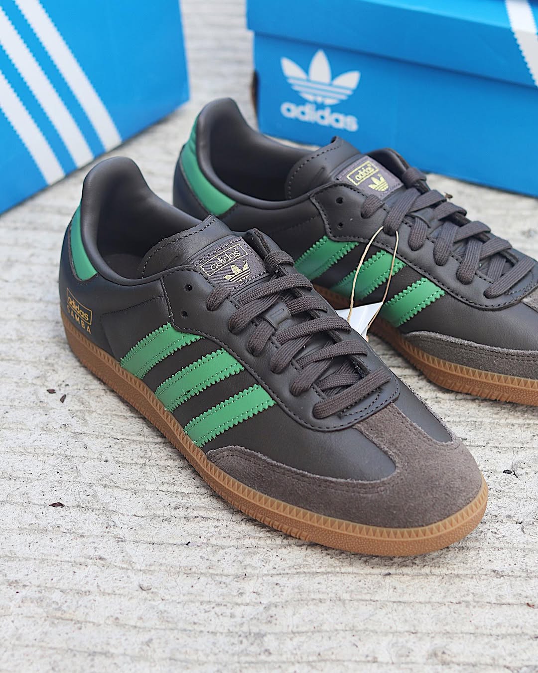 Adidas Samba OG Shadow Olive Green - IG6175 - Men's and Women's Sneakers > Sneakers > Adidas Samba > Low - Top Sneakers
