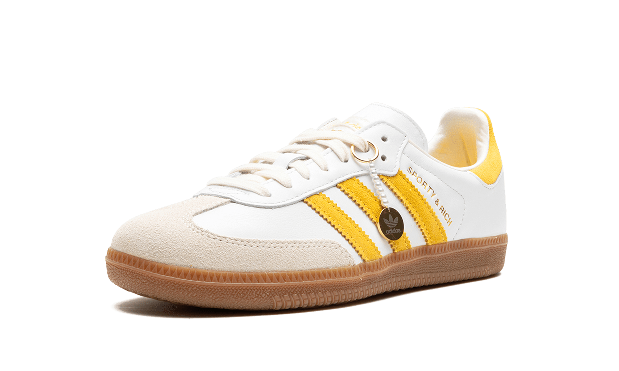 Adidas Samba OG Sporty & Rich White Bold Gold - IF5661 - Men's and Women's Sneakers > Sneakers > Adidas Samba > Low - Top Sneakers