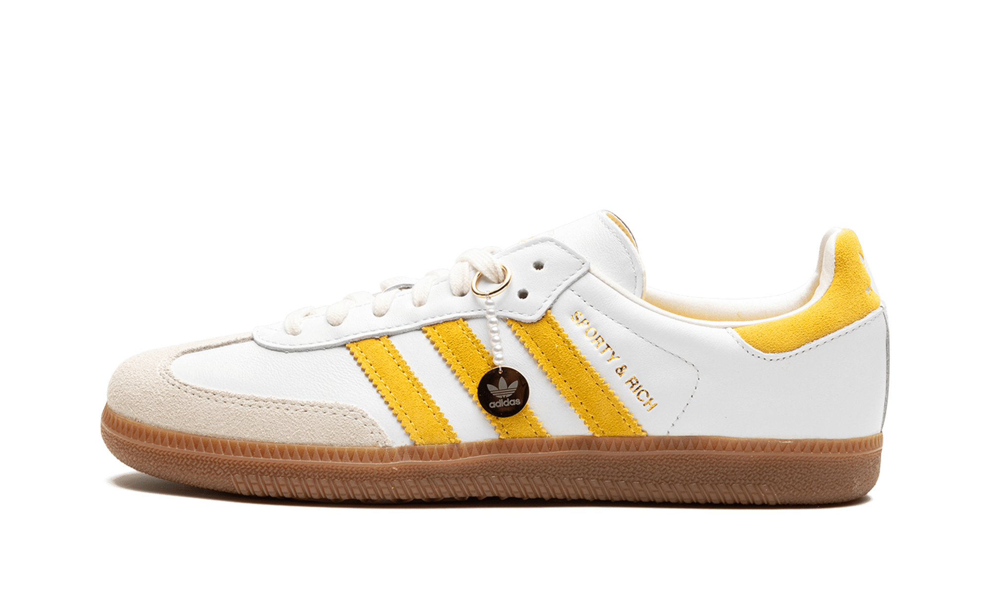 Adidas Samba OG Sporty & Rich White Bold Gold - IF5661 - Men's and Women's Sneakers > Sneakers > Adidas Samba > Low - Top Sneakers