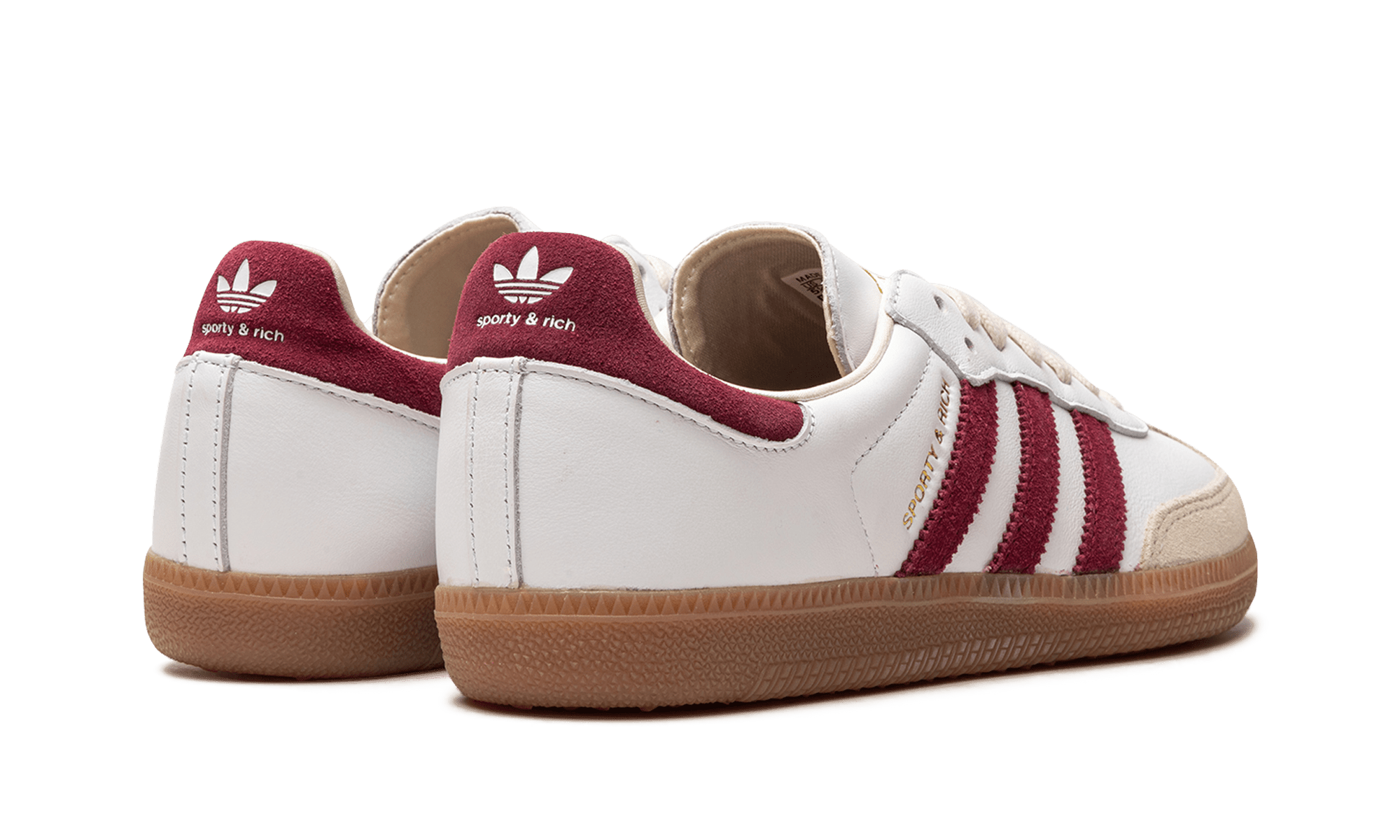 Adidas Samba OG Sporty & Rich White Core Burgundy - IF5660 - Men's and Women's Sneakers > Sneakers > Adidas Samba > Low - Top Sneakers