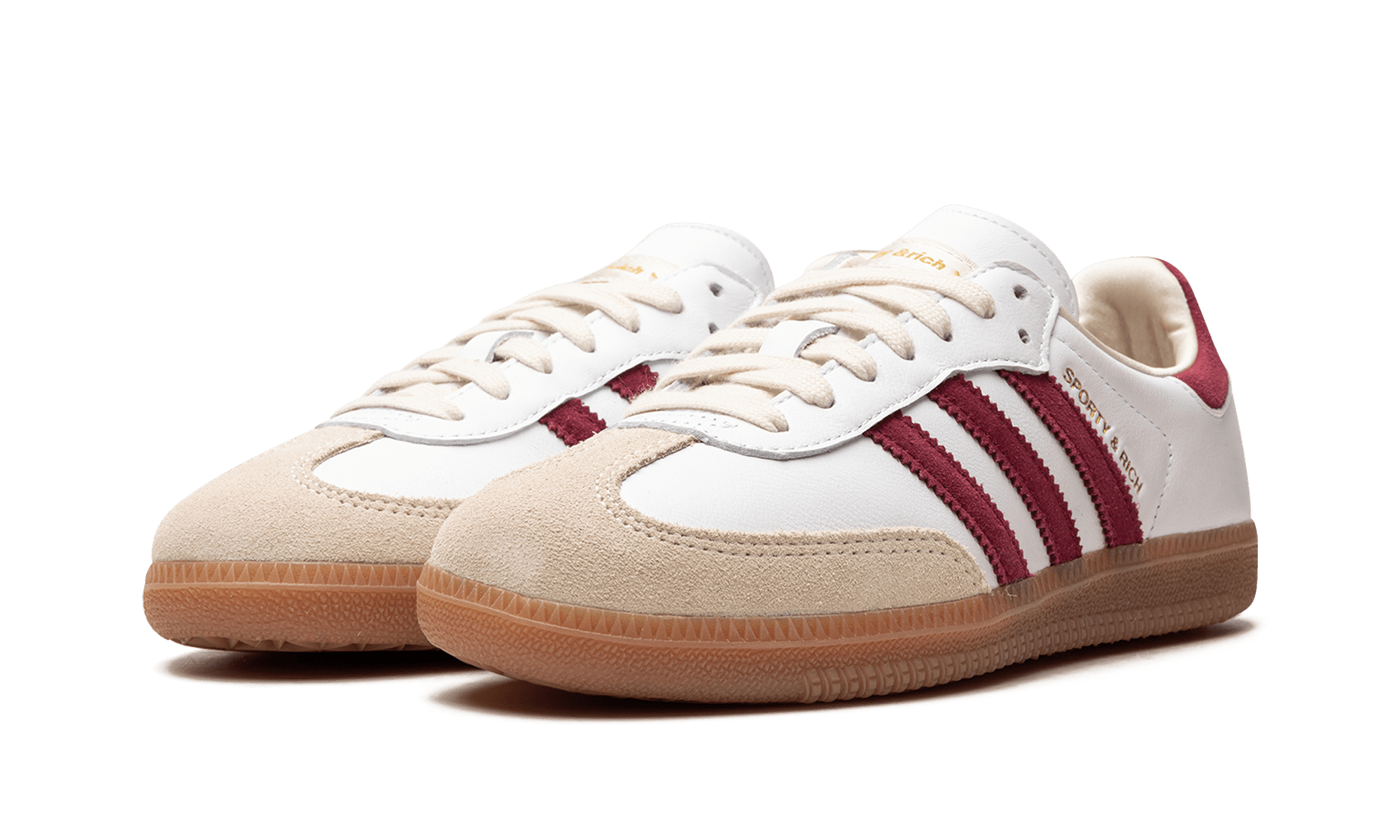 Adidas Samba OG Sporty & Rich White Core Burgundy - IF5660 - Men's and Women's Sneakers > Sneakers > Adidas Samba > Low - Top Sneakers