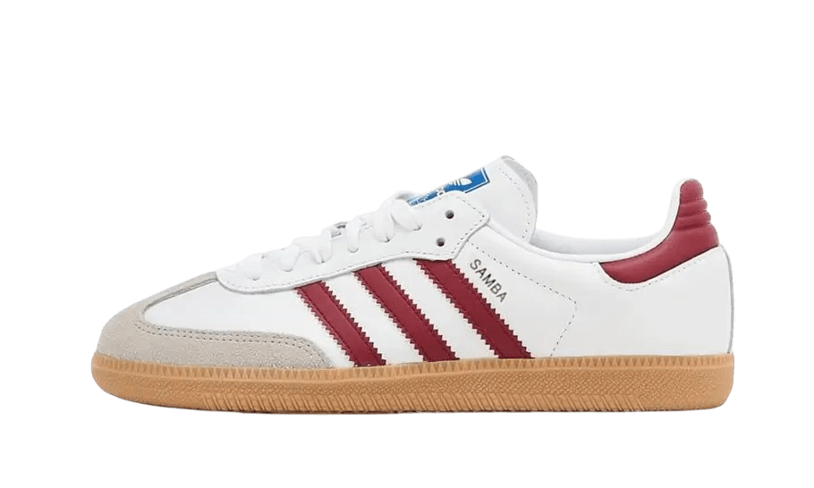 Adidas Samba OG White Burgundy Gum - IF3813 - Men's and Women's Sneakers > Sneakers > Adidas Samba > Low - Top Sneakers