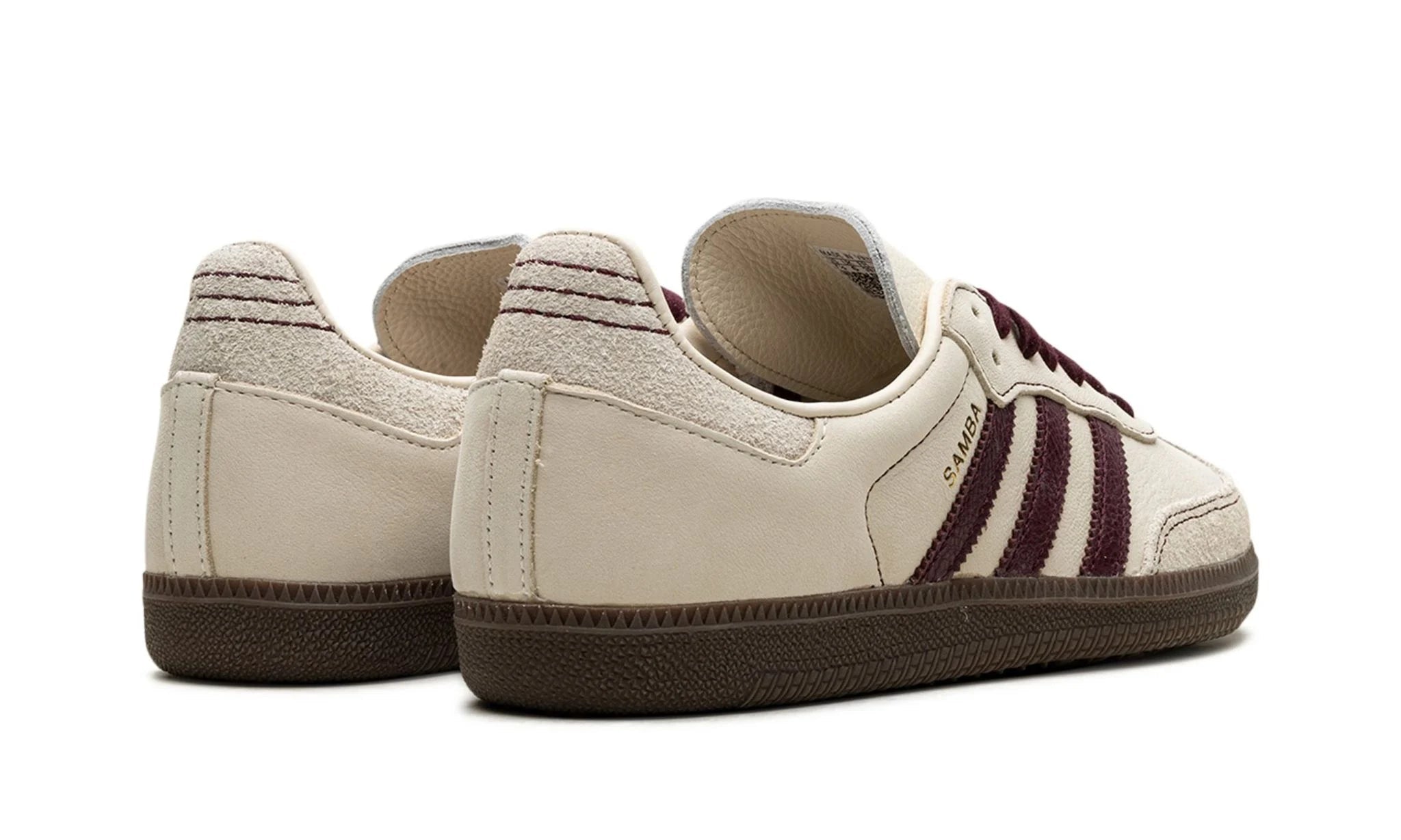 Adidas Samba OG Wonder White Maroon - IG1987 - Men's and Women's Sneakers > Sneakers > Adidas Samba > Low - Top Sneakers