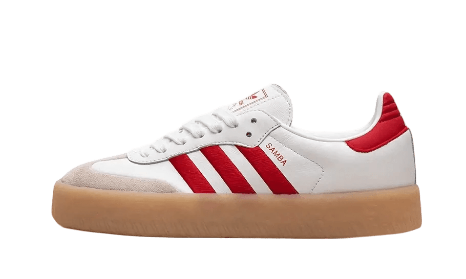 Adidas Sambae White Better Scarlet Gum - ID0438 - Men's and Women's Sneakers > Sneakers > Adidas Samba > Low - Top Sneakers