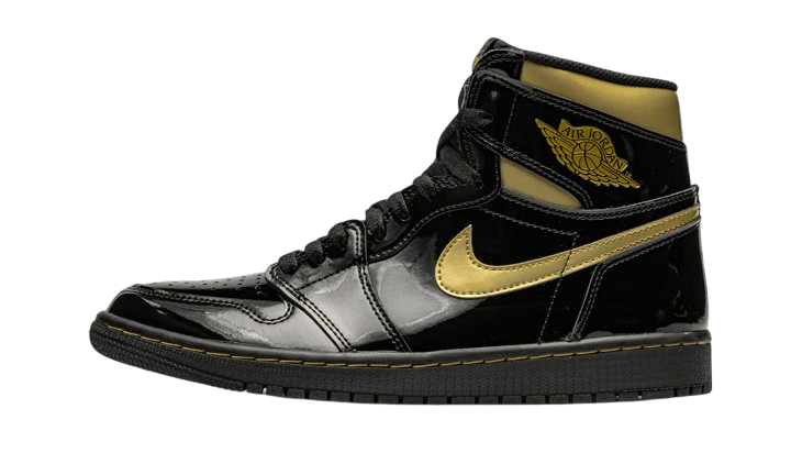 Air Jordan 1 High Black Metallic Gold - 555088 - 032 - Men's and Women's Sneakers > Sneakers > Jordan 1 > High - Top Sneakers